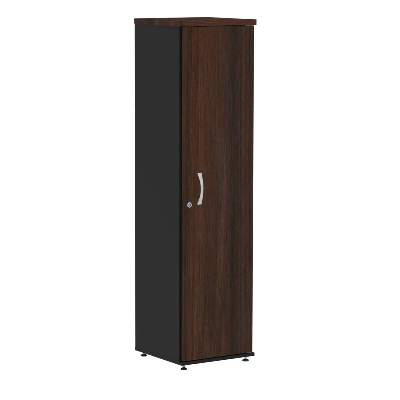 Armário Torre P40 em MPD - 4 compartimentos grandes, porta com chave