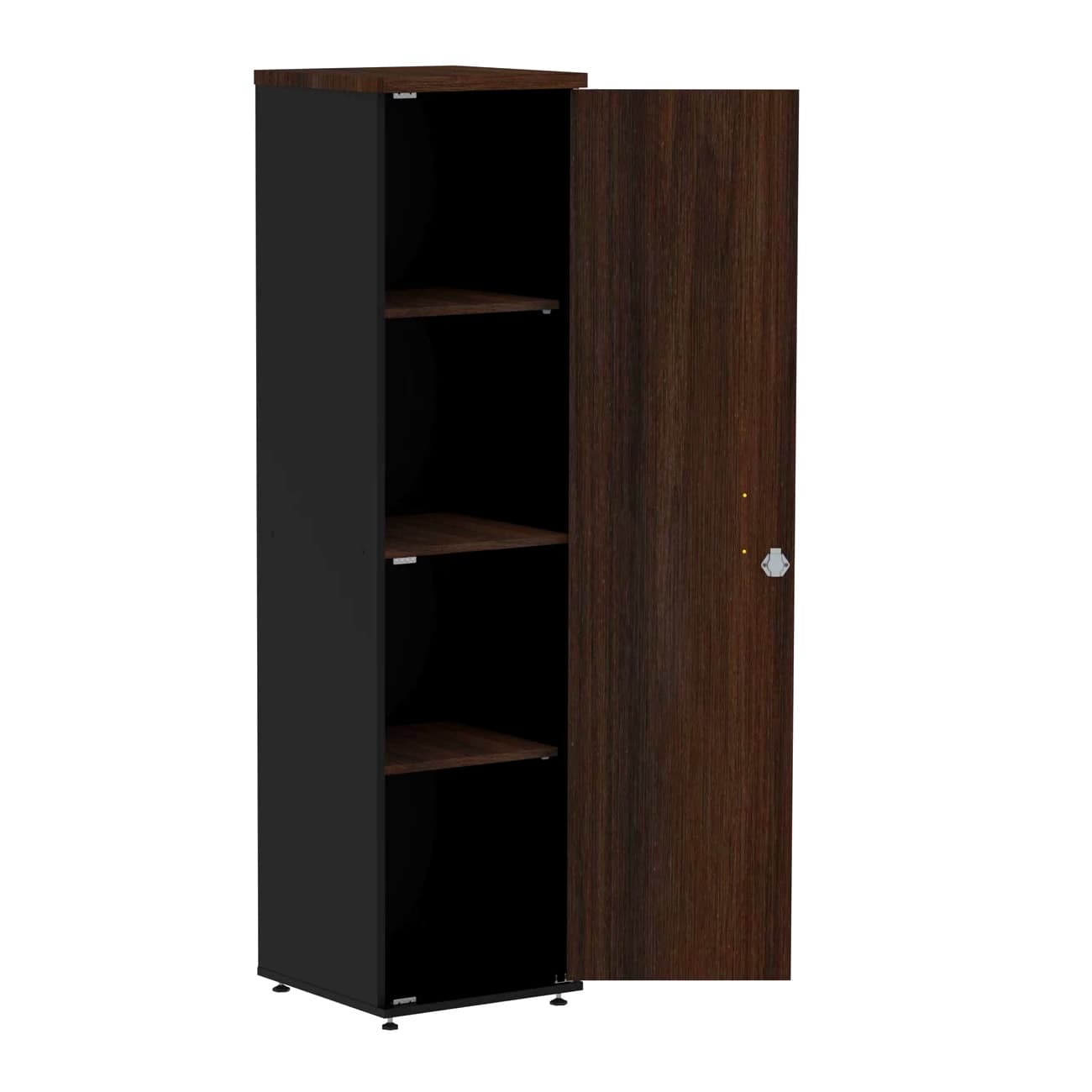 Armário Torre P40 em MPD - 4 compartimentos grandes, porta com chave
