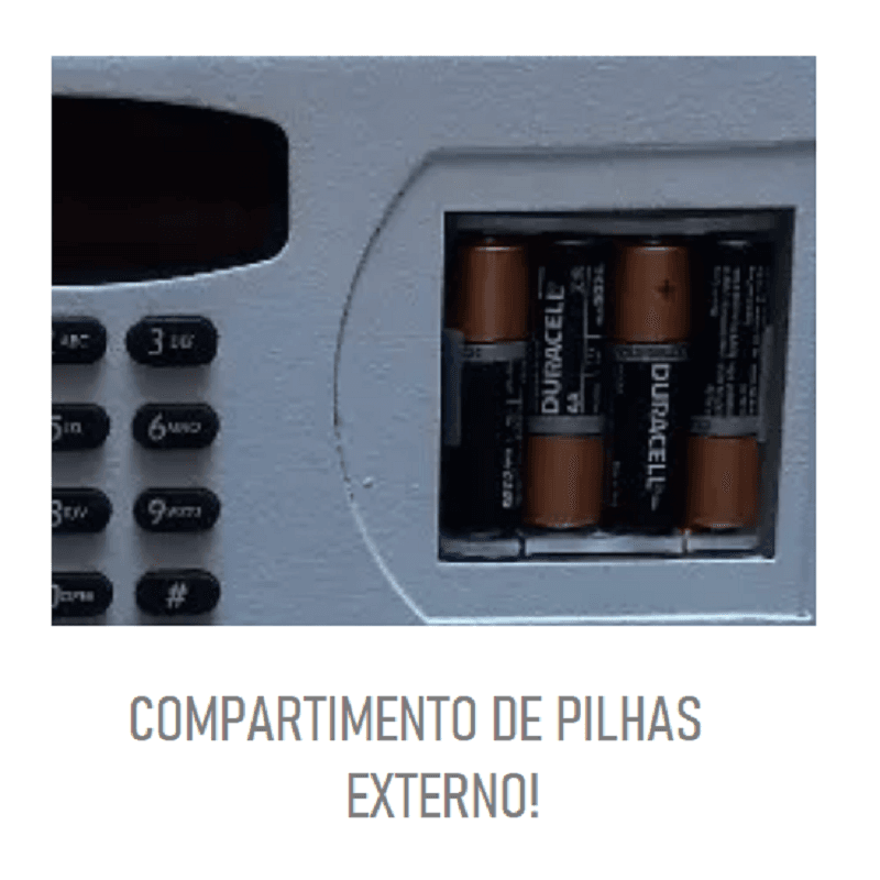 Cofre Digital Eletrônico de Embutir na Parede Ruby