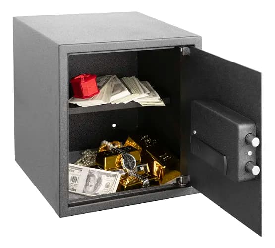 Cofre inteligente eletrônico com luz interna e entrada USB Mod E6805E